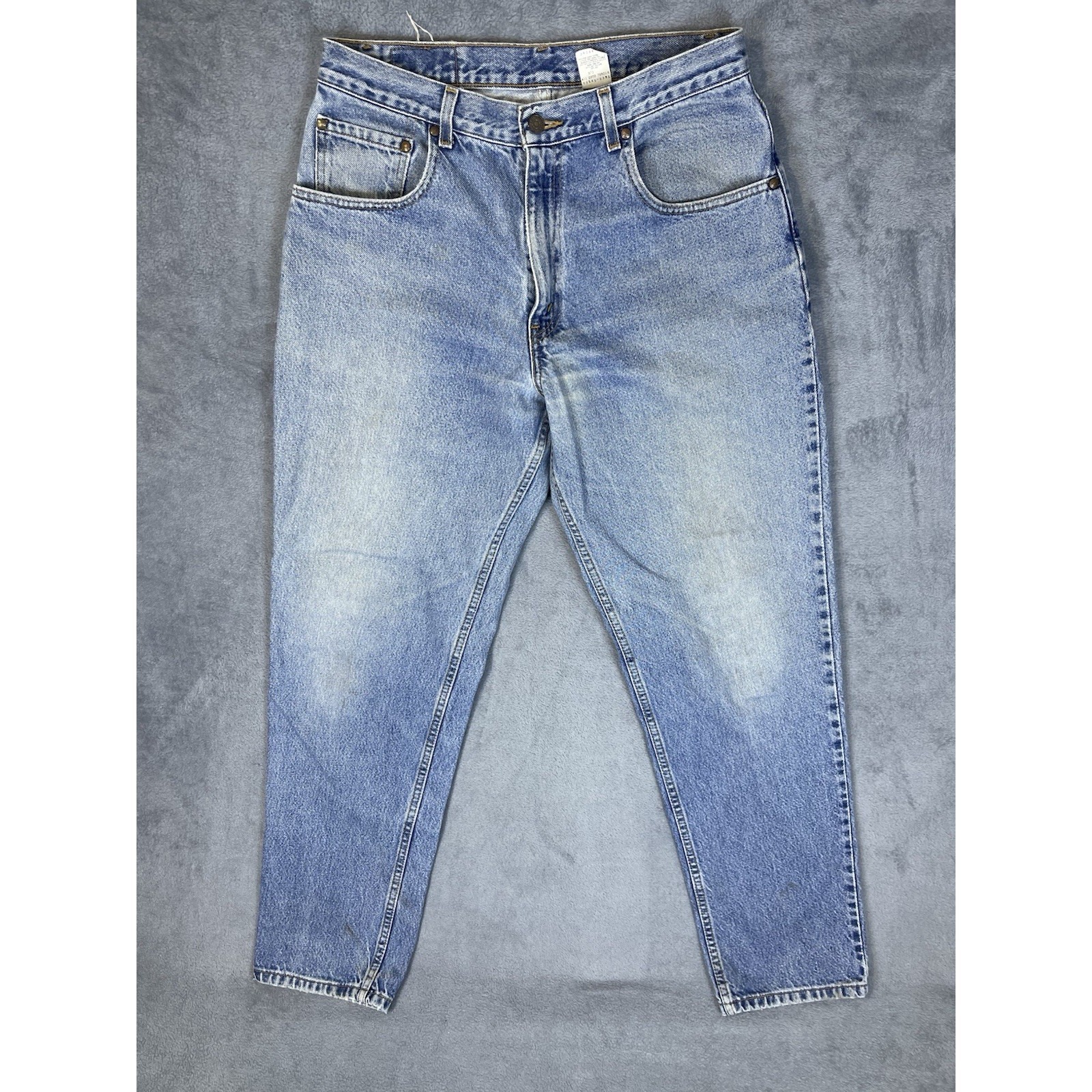 Vintage Levis Jeans Mens 32x32* Blue Medium Wash 545 Loose Fit Tapered Brown Tab